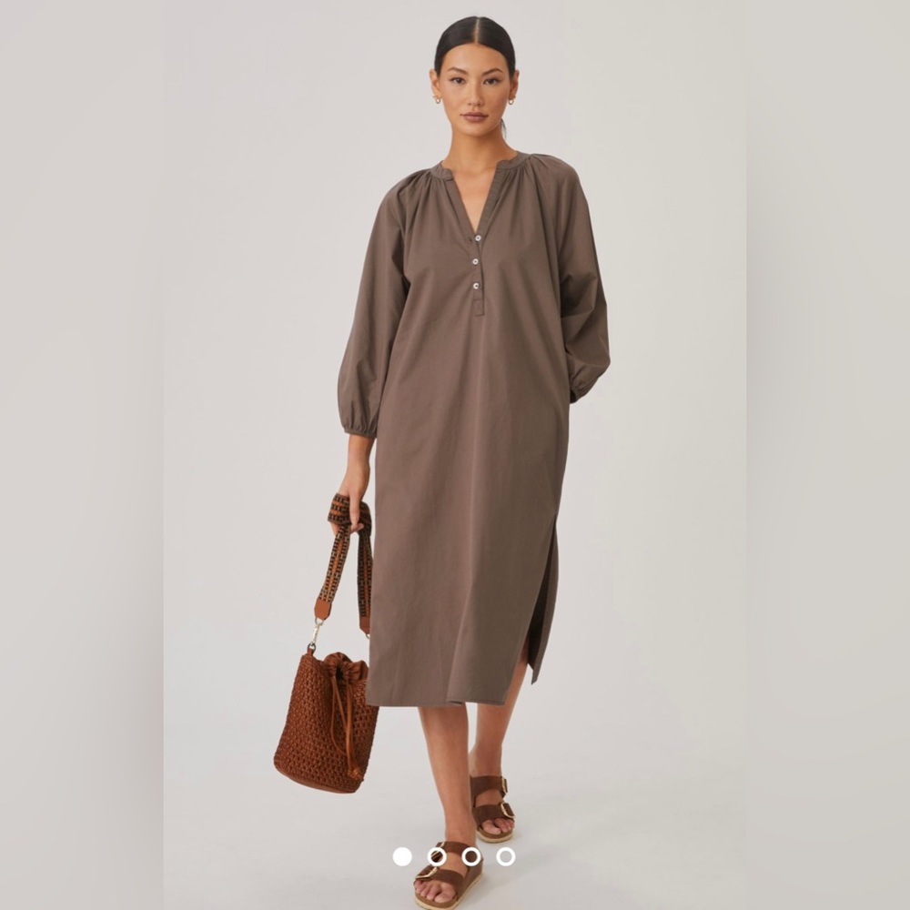 Sundry Raglan Henley Dress